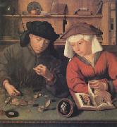 Quentin Massys The Moneylender and His Wife (mk05) France oil painting artist